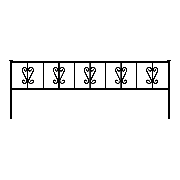 Металлические оградки, столы, скамейки в Брянске | Оградка №8