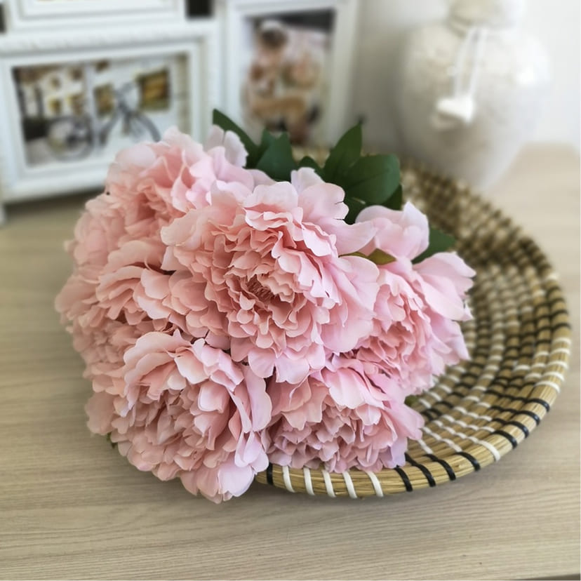 Искусственные цветы в Брянске | Цветы искусственные «Пионы», розовые, букет