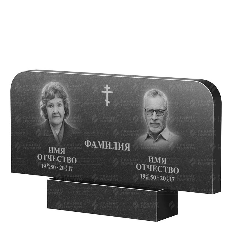 Памятники из гранита двойные в Брянске | Двойной гранитный памятник ФГ-254