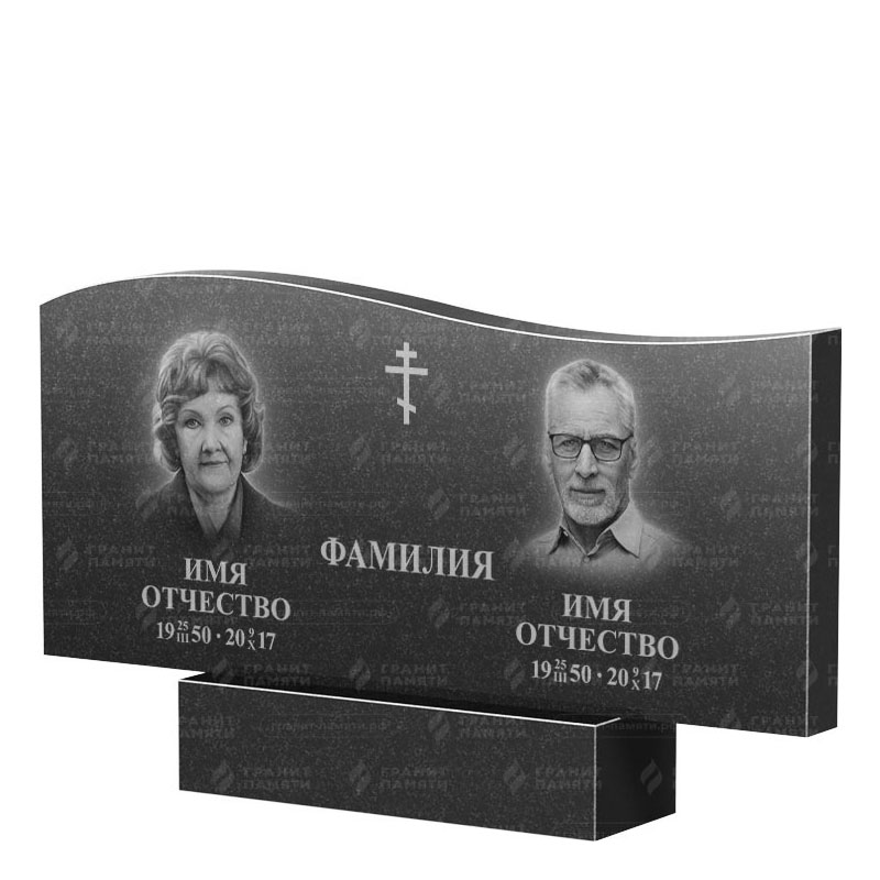Памятники из гранита двойные в Брянске | Двойной гранитный памятник ФГ-255