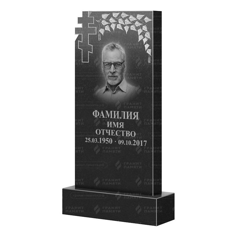 Памятники из гранита с деревом в Брянске | Гранитный памятник ФГ-202