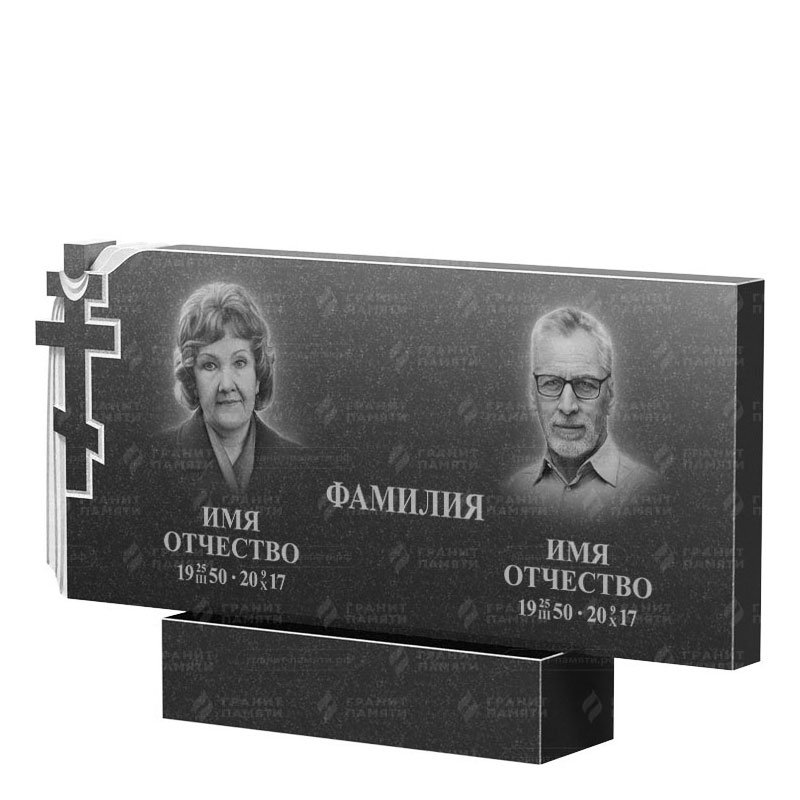 Памятники из гранита двойные в Брянске | Двойной гранитный памятник ФГ-139