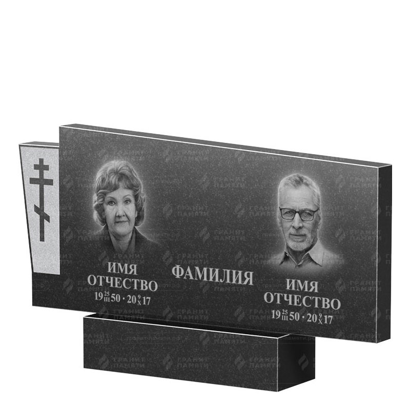 Памятники из гранита двойные в Брянске | Двойной гранитный памятник ФГ-137
