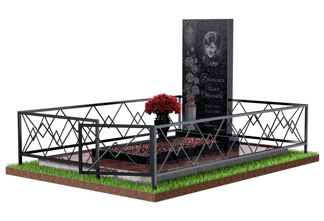 Благоустройство захоронения в Брянске