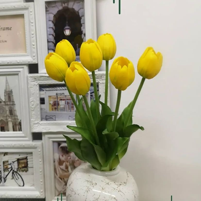 Искусственные цветы в Брянске | Цветы искусственные «Тюльпаны», желтые, букет