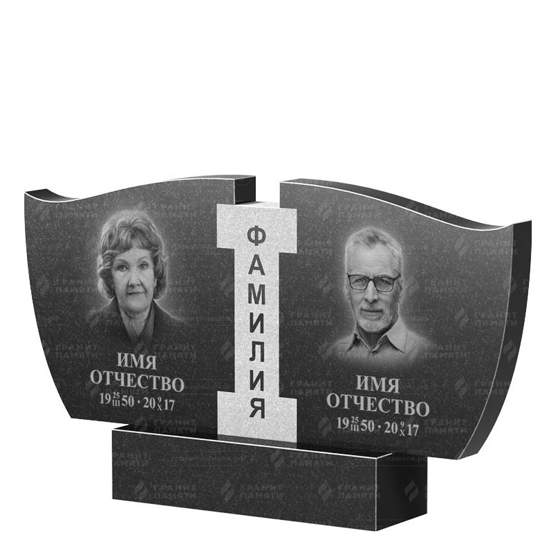 Памятники из гранита двойные в Брянске | Двойной гранитный памятник ФГ-138