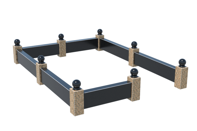 Цоколи на могилу в Брянске | Цоколь на могилу №0036