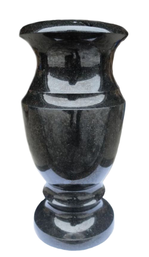 Вазы из камня в Брянске | Ваза гранитная «Габбро 30»