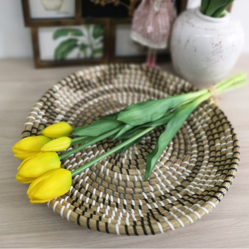 Искусственные цветы в Брянске | Цветы искусственные «Тюльпаны, бутоны», желтые, букет