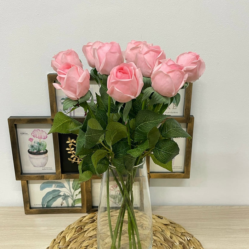 Искусственные цветы в Брянске | Цветок искусственный «Роза», нежно-розовая, одиночный