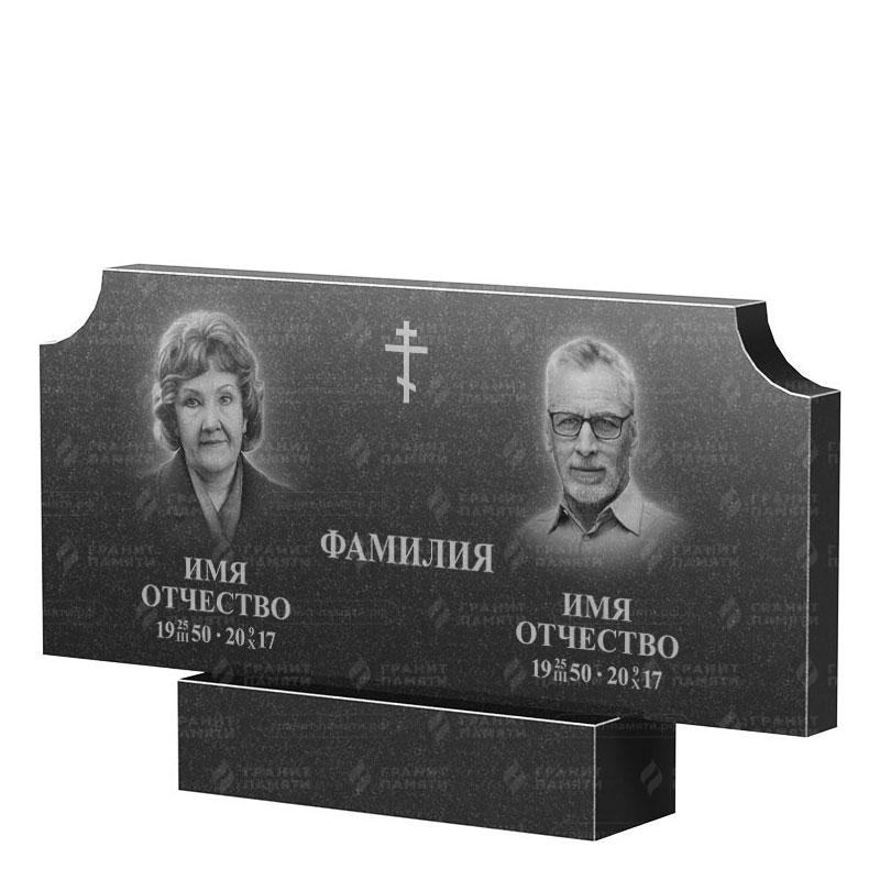 Памятники из гранита двойные в Брянске | Двойной гранитный памятник ФГ-253