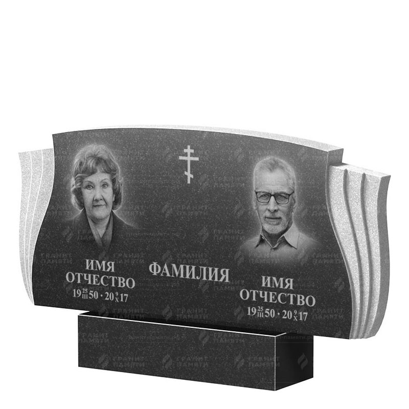 Гранитные памятники в Брянске | Двойной гранитный памятник ФГ-264