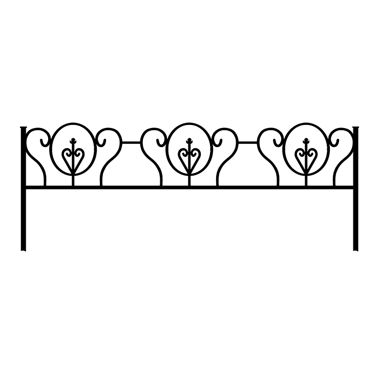 Металлические оградки, столы, скамейки в Брянске | Оградка №3