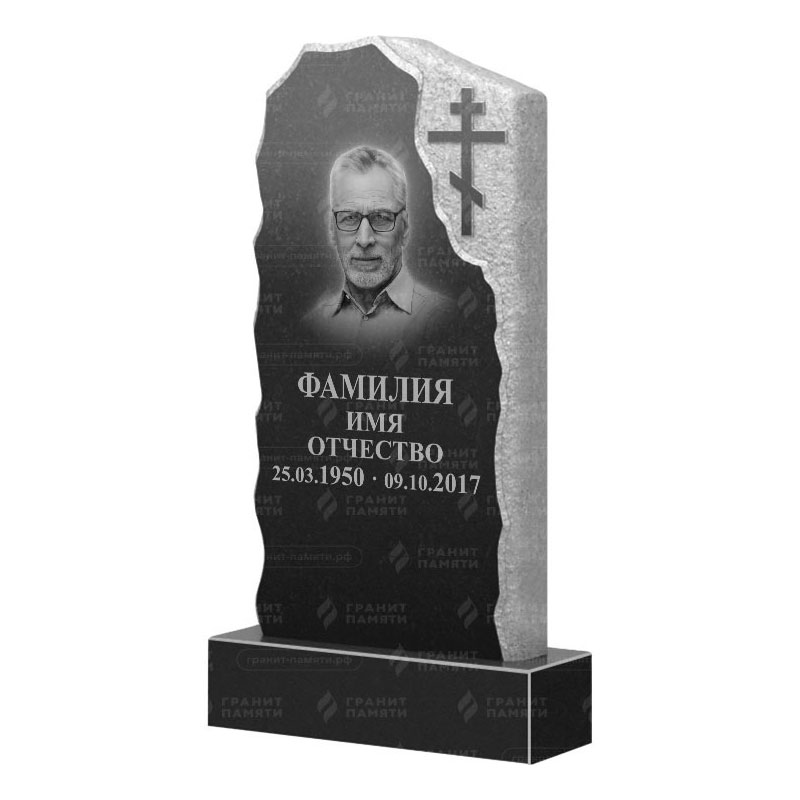 Памятники из гранита с обколом, скалы в Брянске | Гранитный памятник ФГ-231