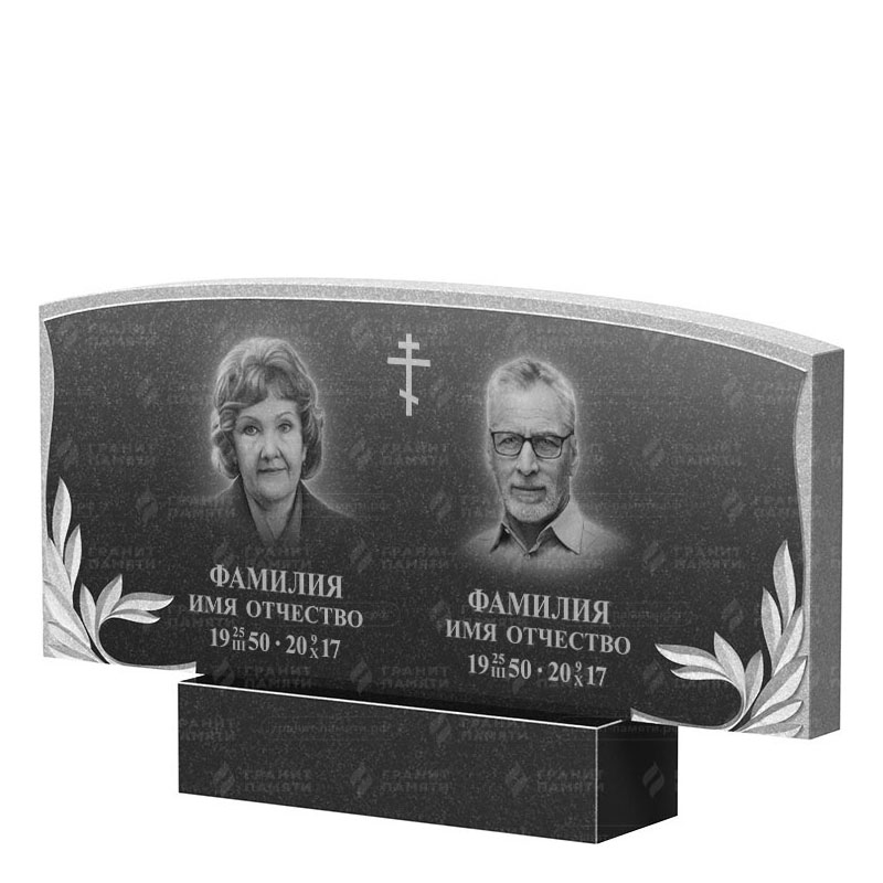 Памятники из гранита двойные в Брянске | Двойной гранитный памятник ФГ-135