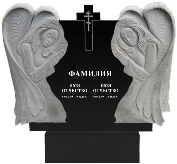 Памятники с ангелом на могилу в Брянске | Гранитный памятник Ангел №1