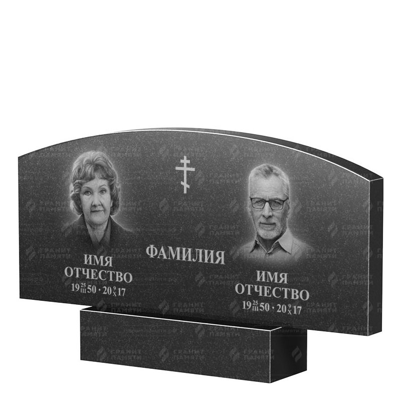 Памятники из гранита двойные в Брянске | Двойной гранитный памятник ФГ-256