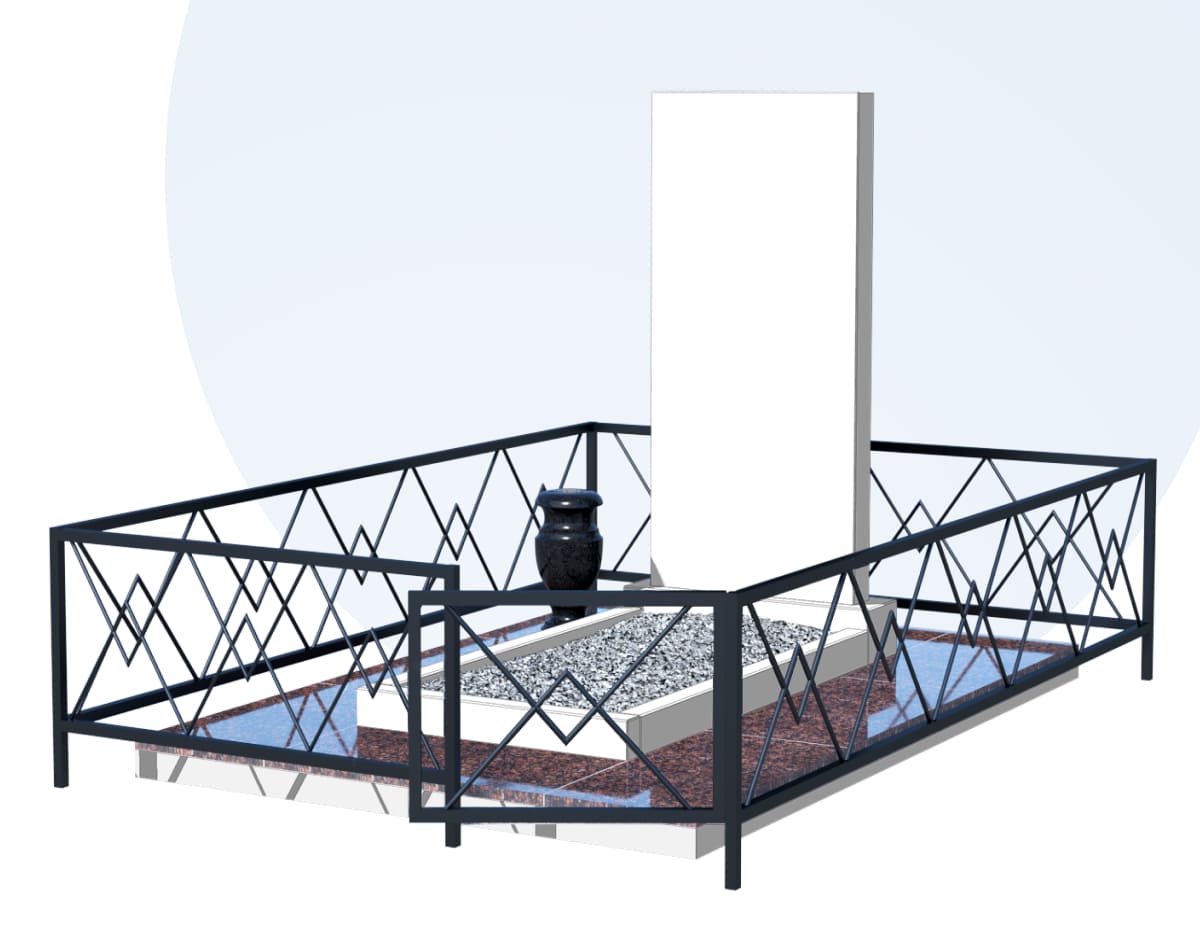 Благоустройство захоронения в Брянске