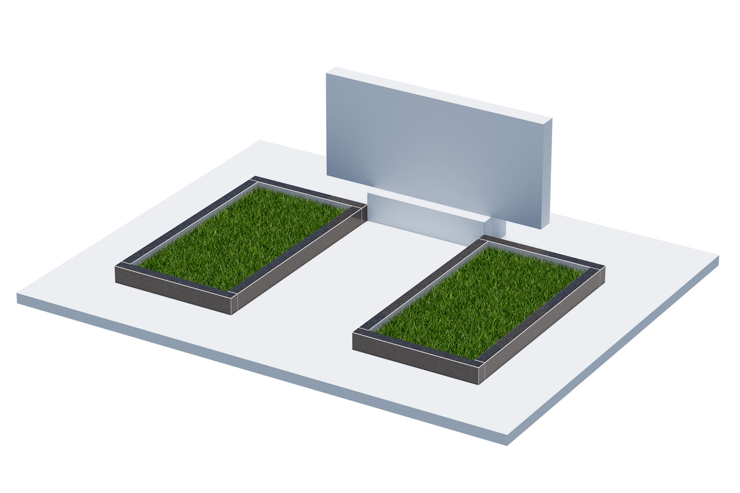 Цветники и надгробные плиты в Брянске | Цветник Автономный, 2 шт