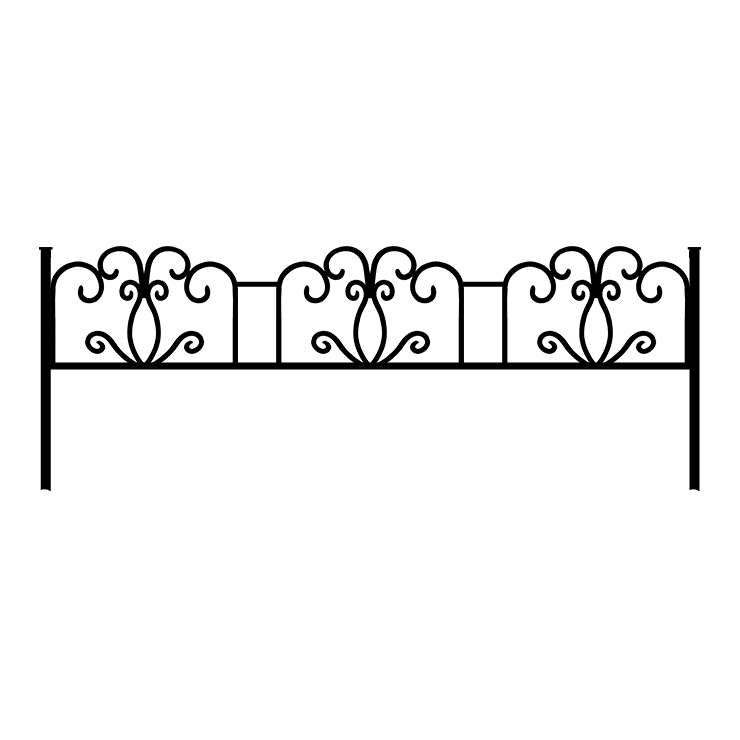 Металлические оградки, столы, скамейки в Брянске | Оградка №4