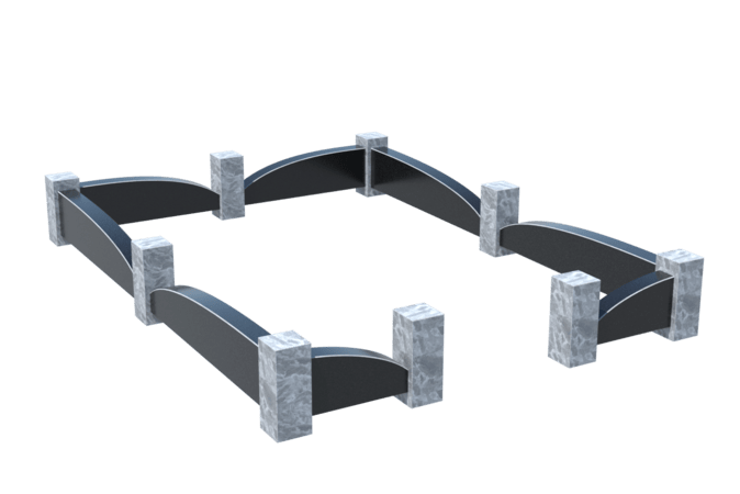 Цоколи на могилу в Брянске | Цоколь на могилу №0041