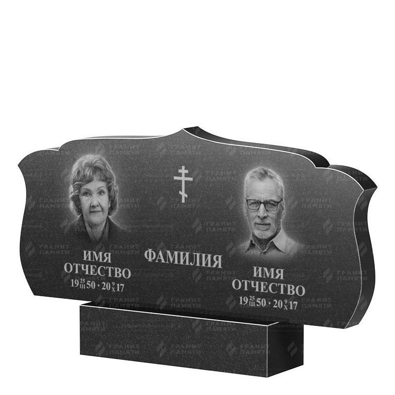 Памятники из гранита двойные в Брянске | Двойной гранитный памятник ФГ-130